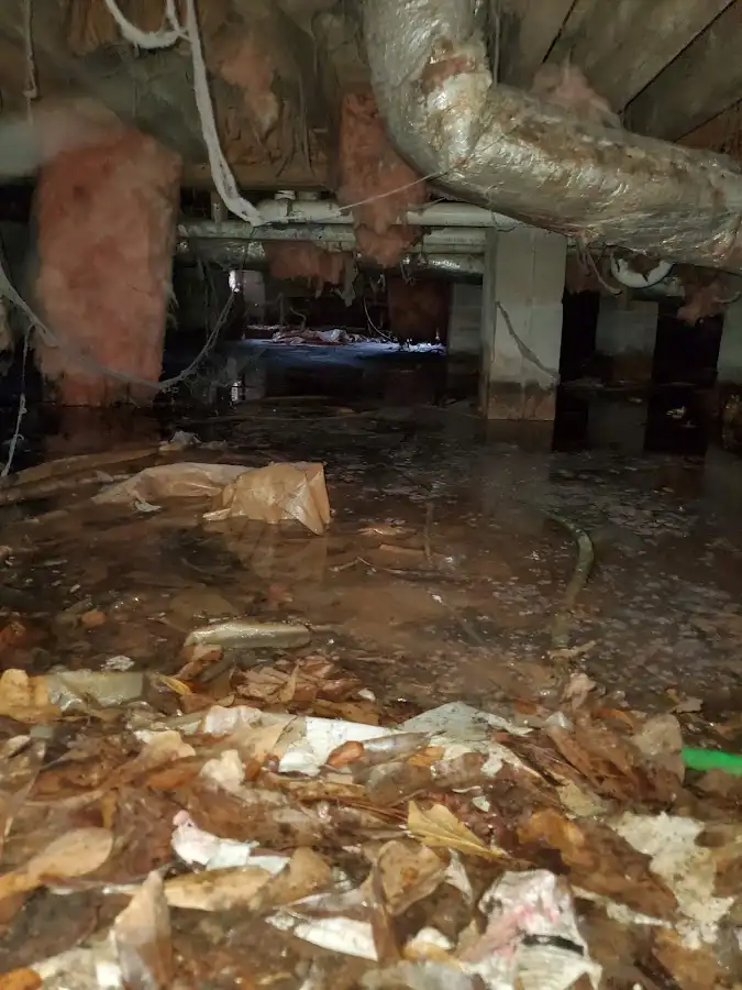 Crawl space flood assessment for Commercial Water Damage Restoration in Aptos