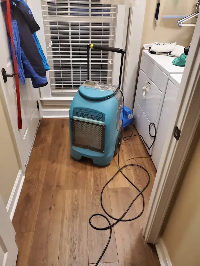 Commercial dehumidifier deployed for Flood Damage Cleanup in Aptos